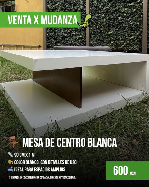 Mesa de centro blanca