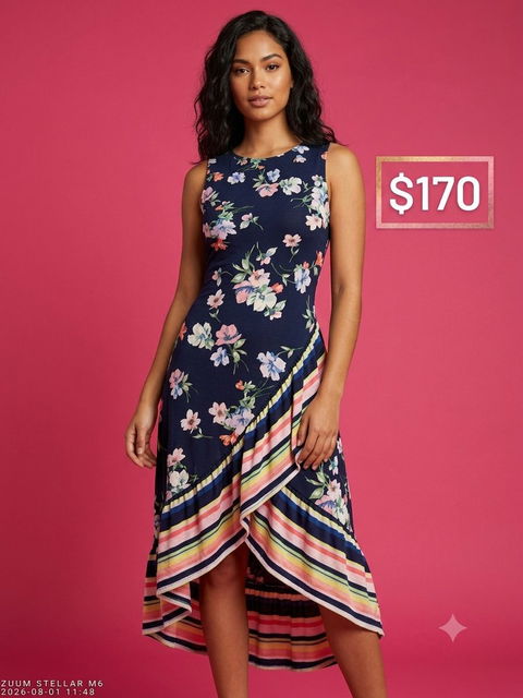 Vestido de Chifón Hermoso Talla 6