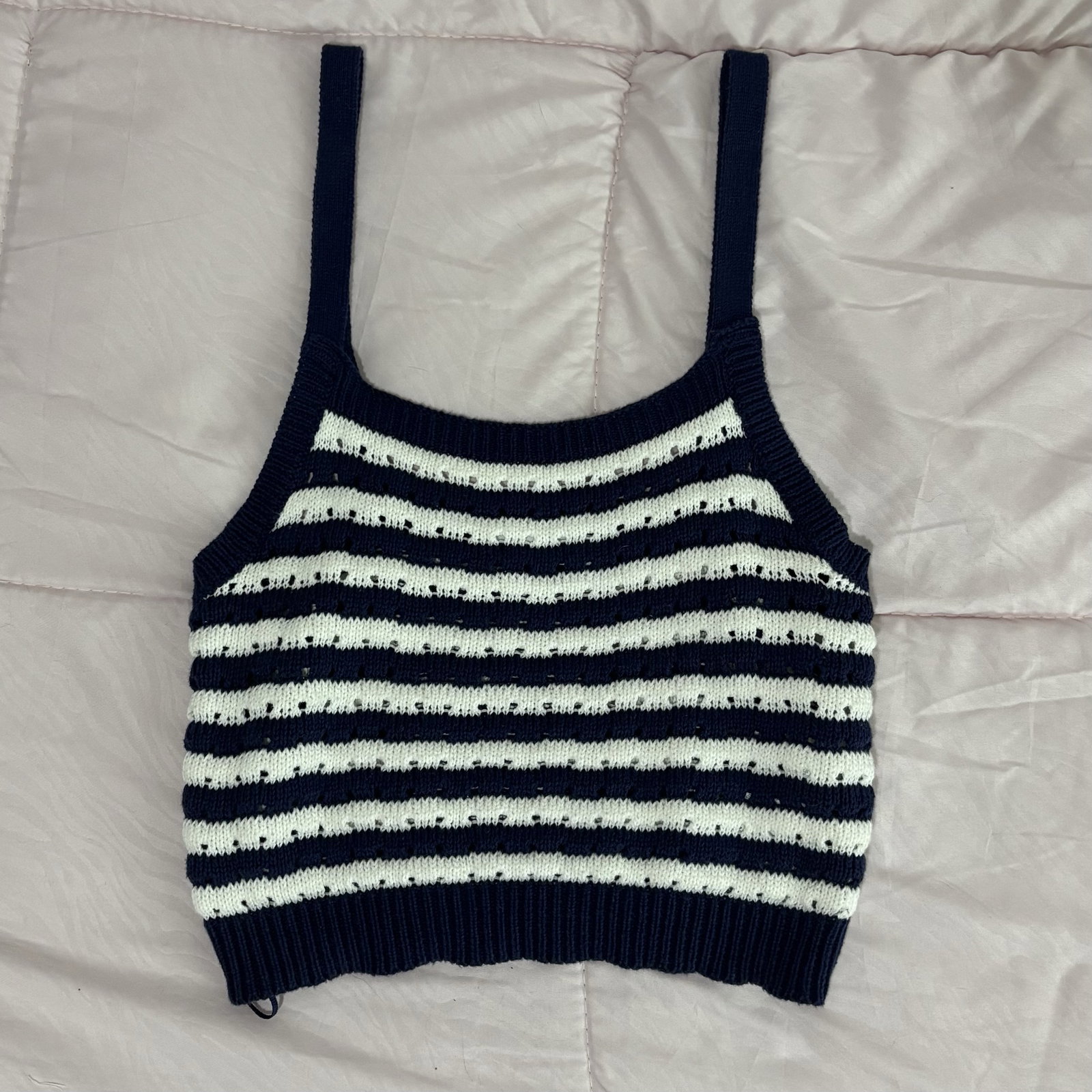 Blusa Lefties de Rayas en Color Marino y Blanco