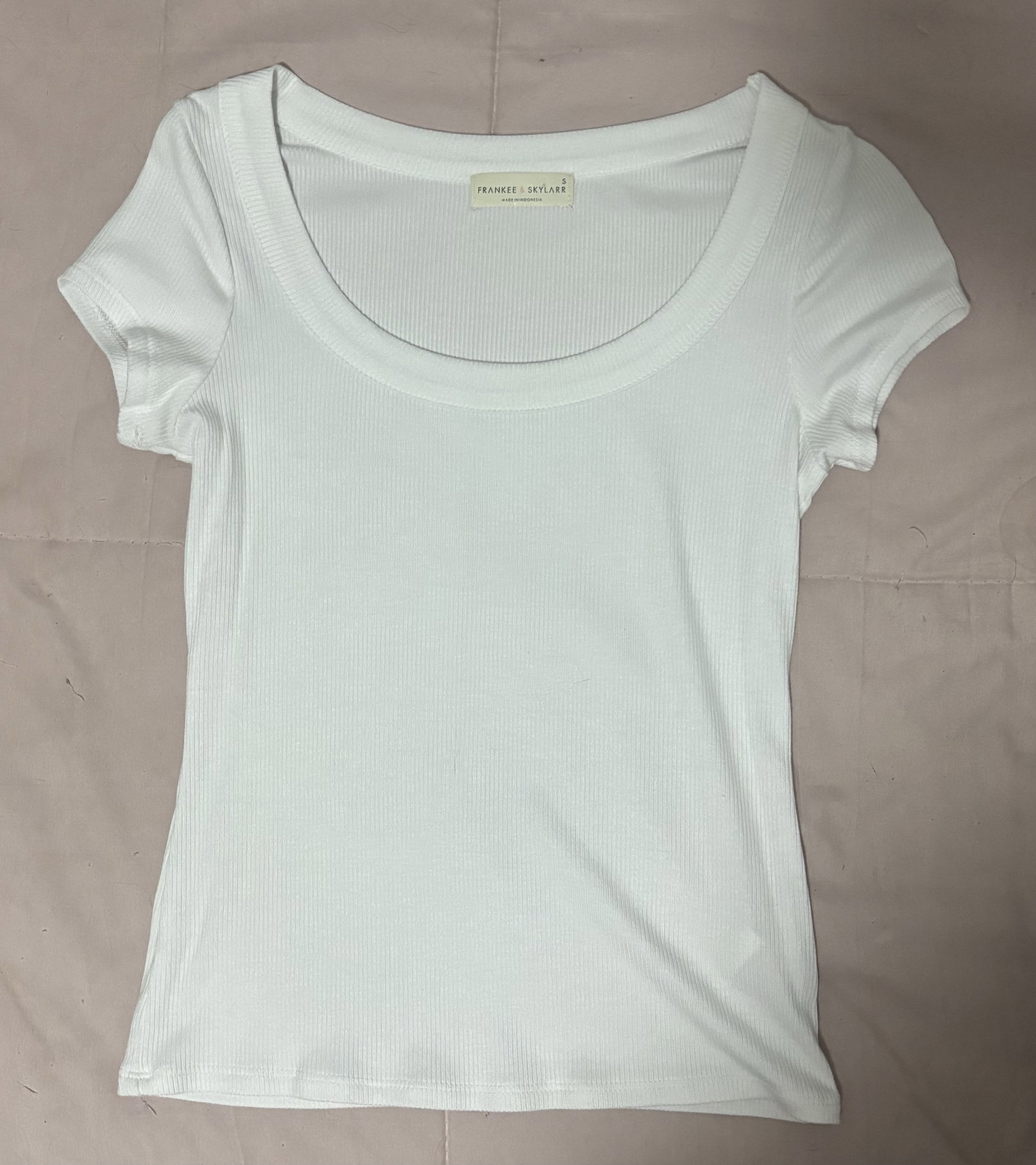 Blusa blanca de manga corta FRANKEE & SKYLAR