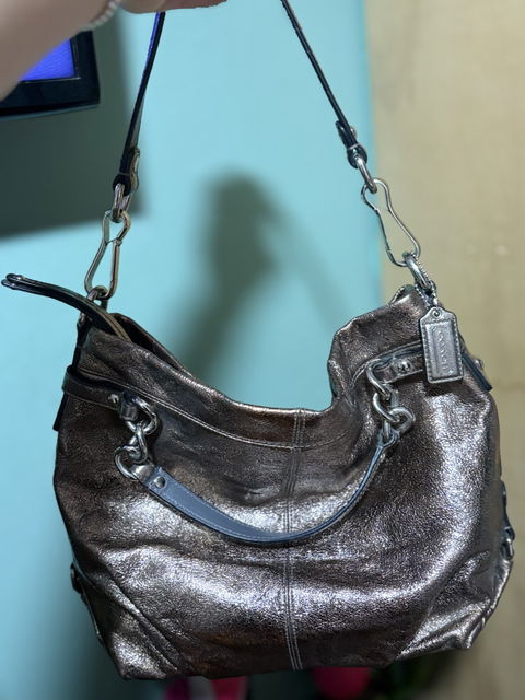 Bolso Coach Vintage Original Color Bronce en Perfecto Estado