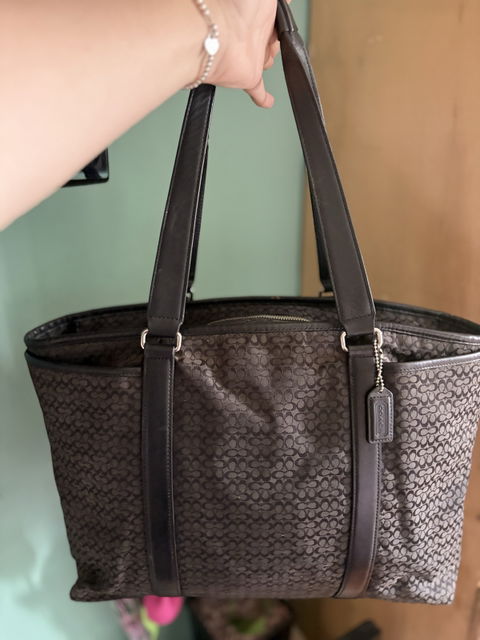 Tote Coach Vintage de Lona en Buen Estado