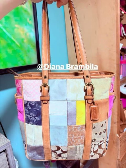 Tote de Mano Coach Vintage Patchwork Original