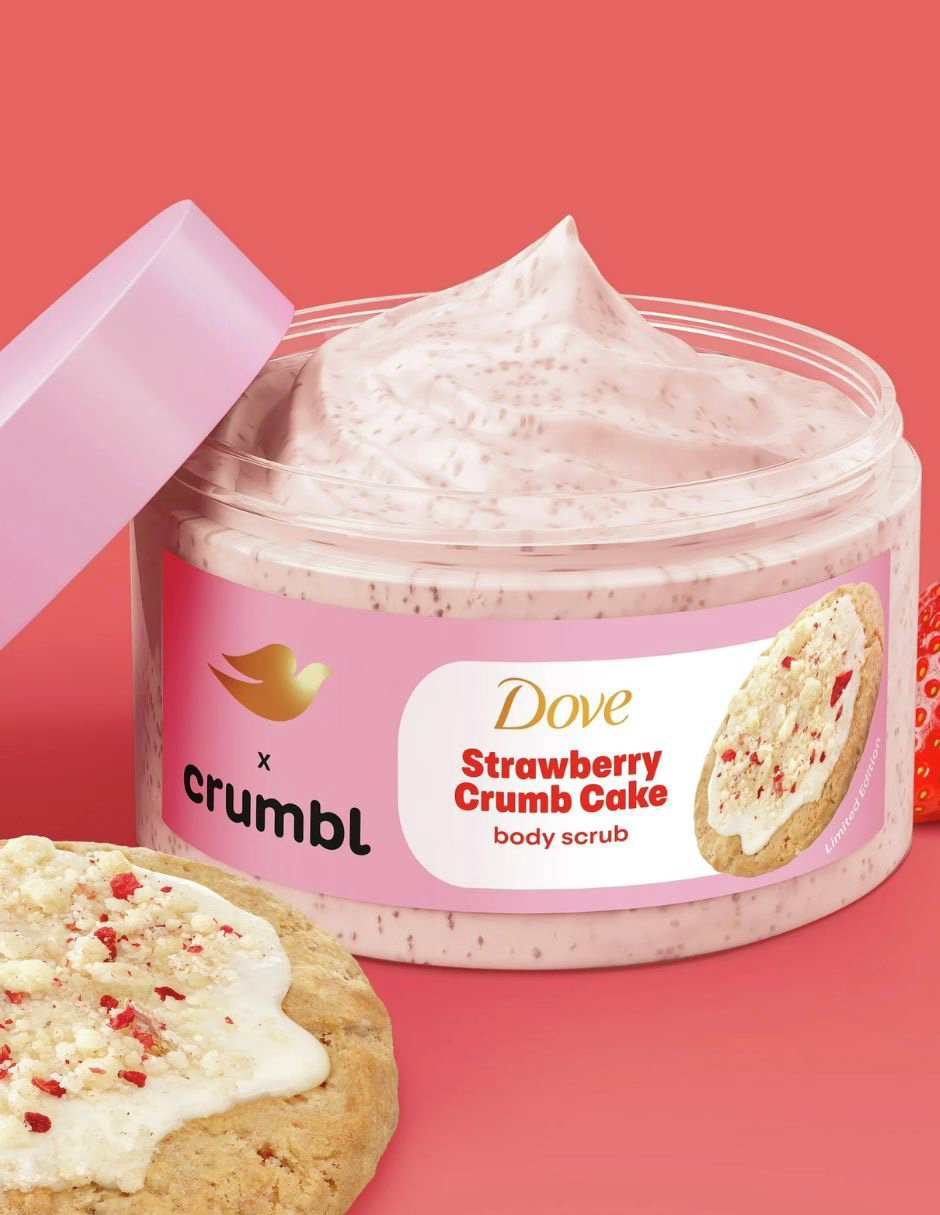 Exfoliante Dove x Crumbl