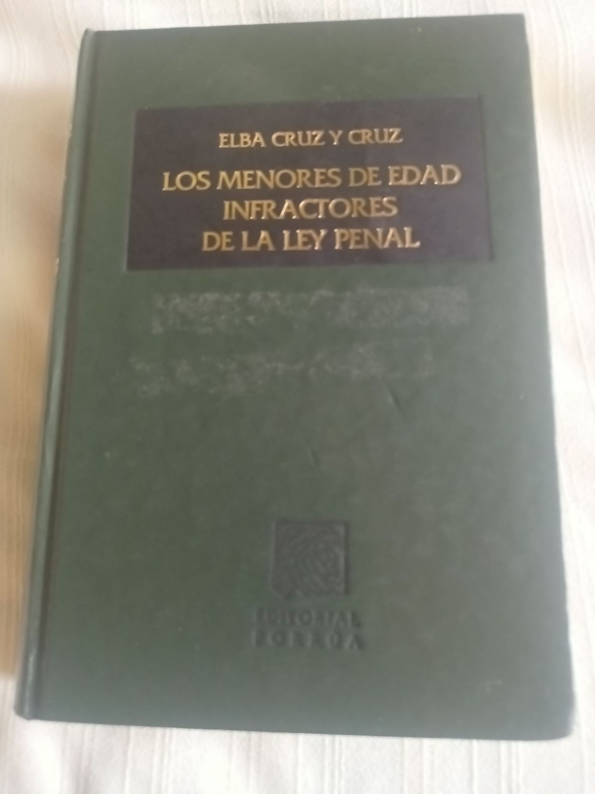 Los menores de edad infractores de la ley penal - Elba Cruz y Cruz