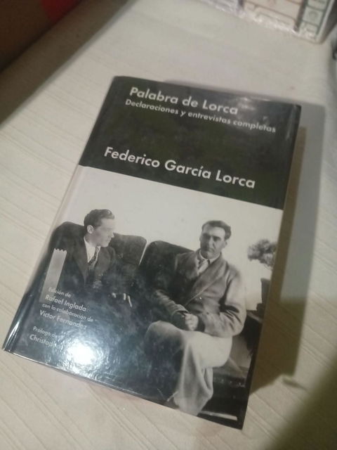 Libro 'Palabra de Lorca' - Federico García Lorca