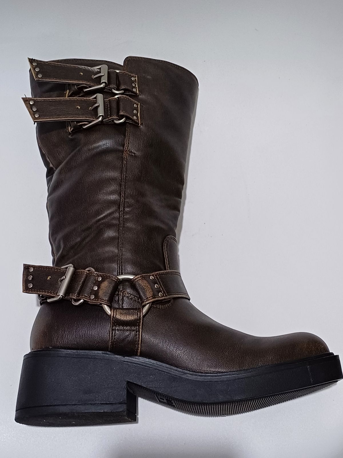 Botas moteras biker cafes Bershka mujer talla 24