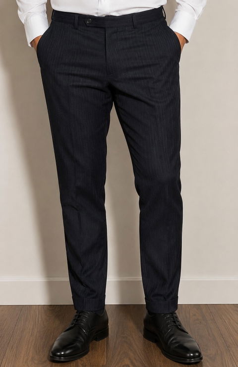 Pantalón azul marino con rayas de hombre Ralph Lauren