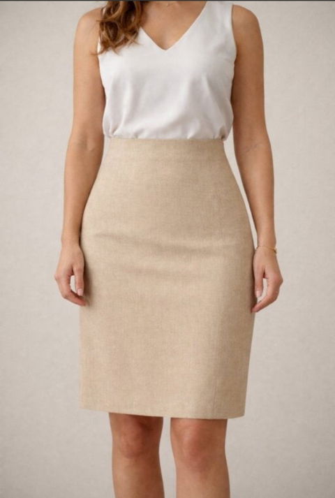 Falda Beige The Limited Talla 0 Nueva