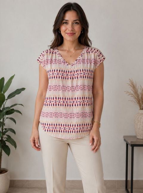 Blusa de Mujer Stylus XL con Abertura Lateral