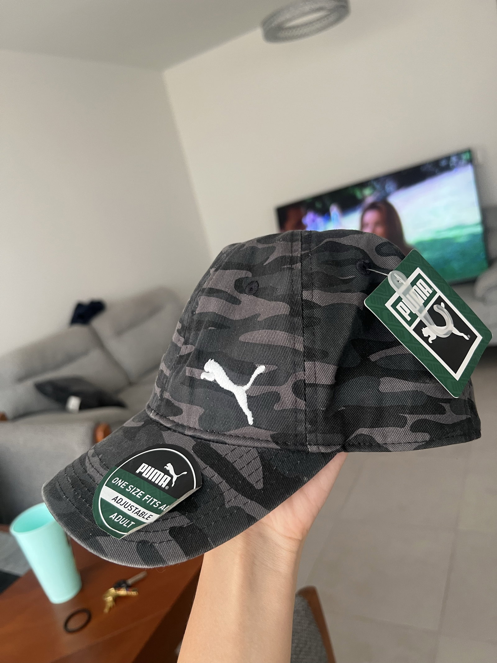 Gorra Puma Verde Camuflajeada Nueva Ajustable