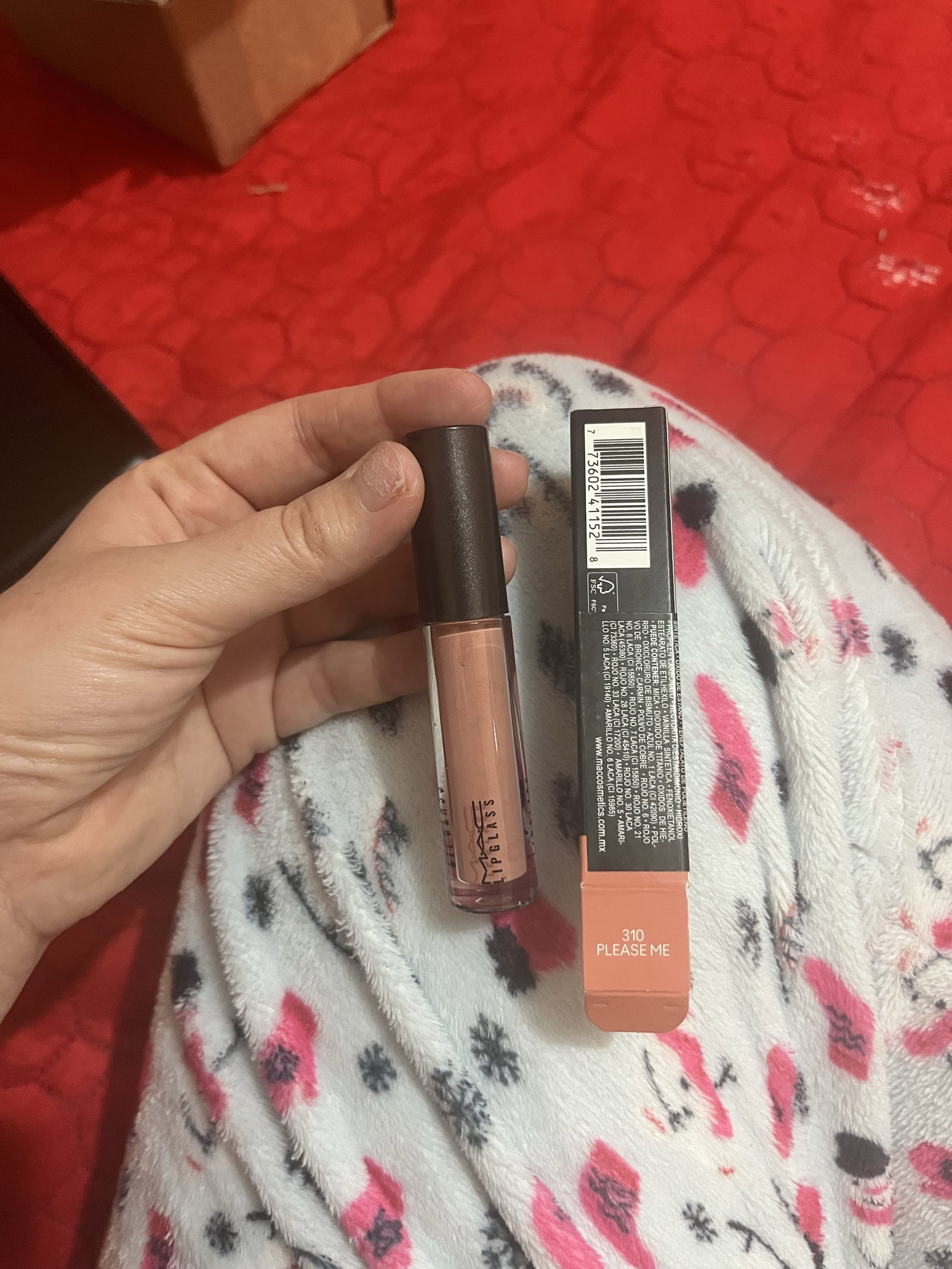 Labial MAC Lipglass Gloss 310 Please Me - 100% Original