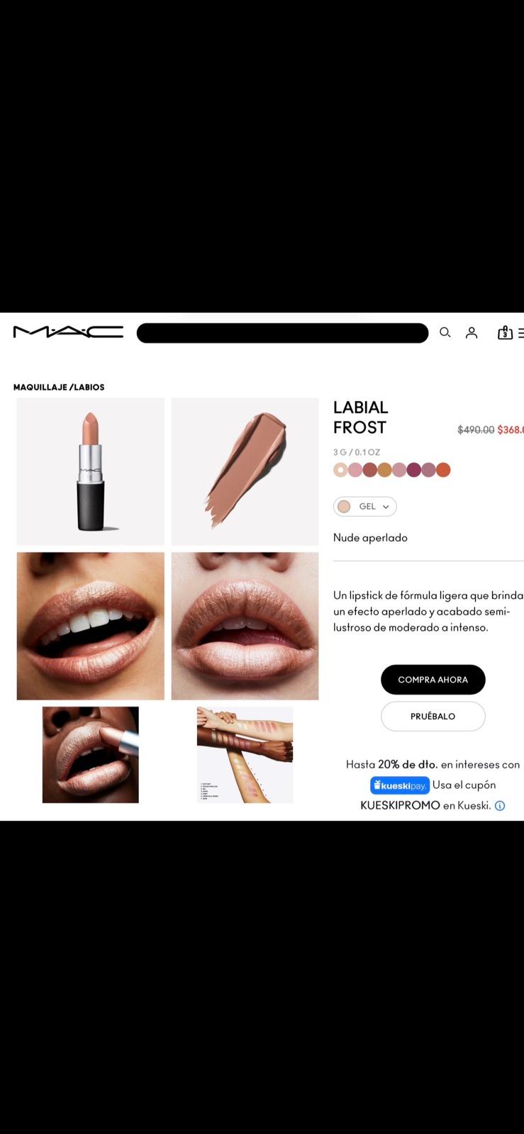 Labial Frost de MAC - GEL
