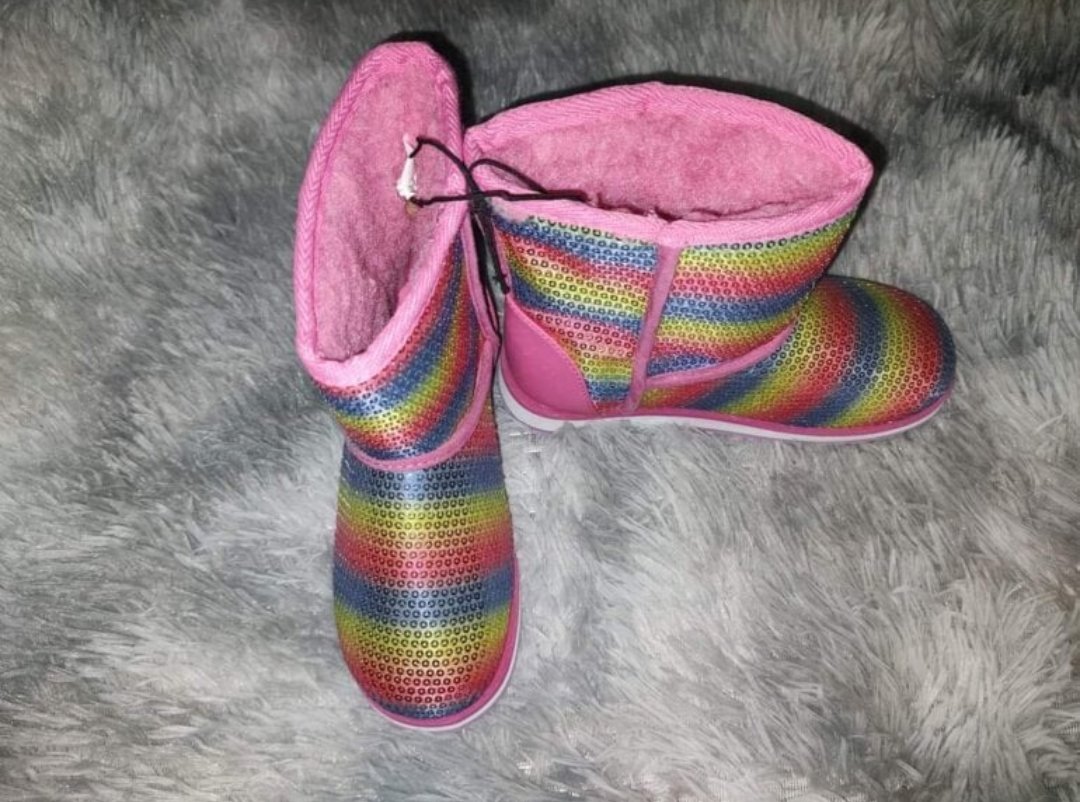 Botas con Lentejuelas para Niña - Nuevas - Talla 20½