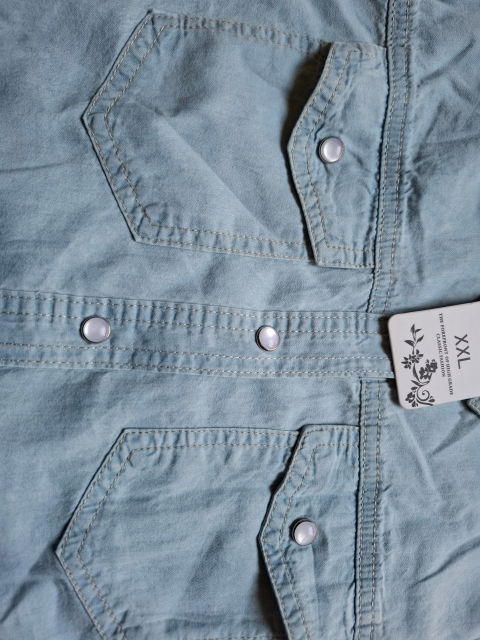 Camisa de Mezclilla Tipo XL Nueva con Etiqueta