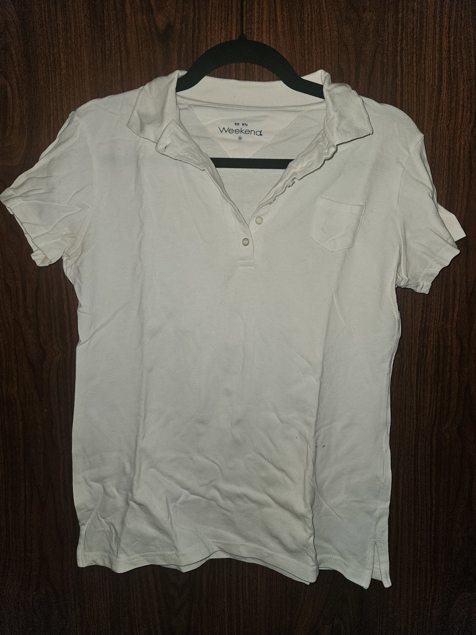 Weekend - Playera polo blanca