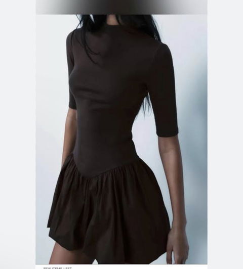 Vestido negro de Zara - Talla M - Como nuevo