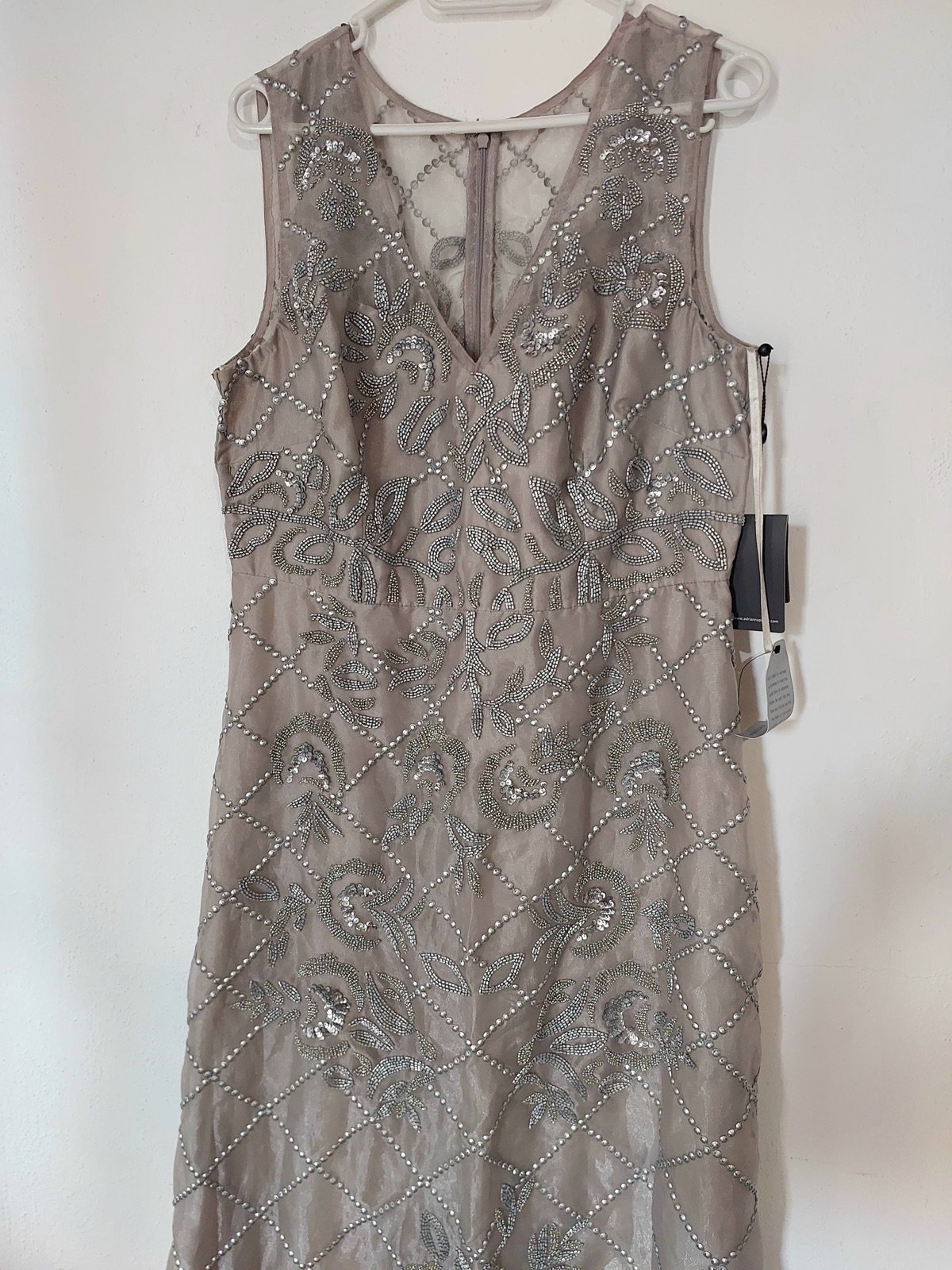 Vestido talla XL para toda ocasión con detalles brillantes