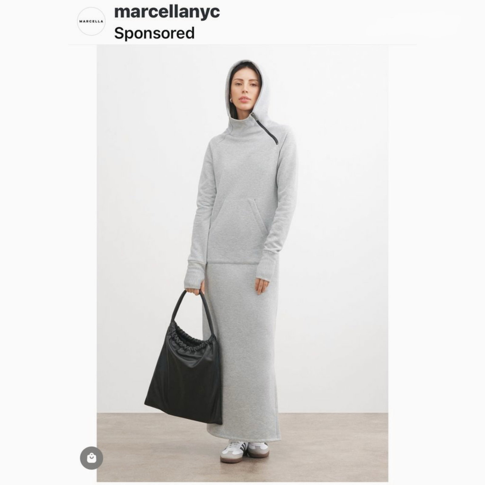 Maxi vestido sudadera Marcella NYC nuevo