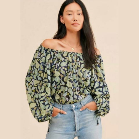 Body boho Free People 100% algodón
