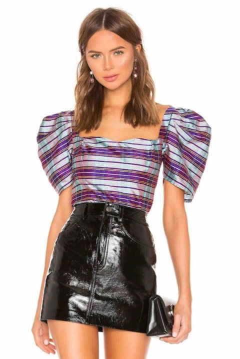 Blusa LPA (Revolve) mangas abullonadas