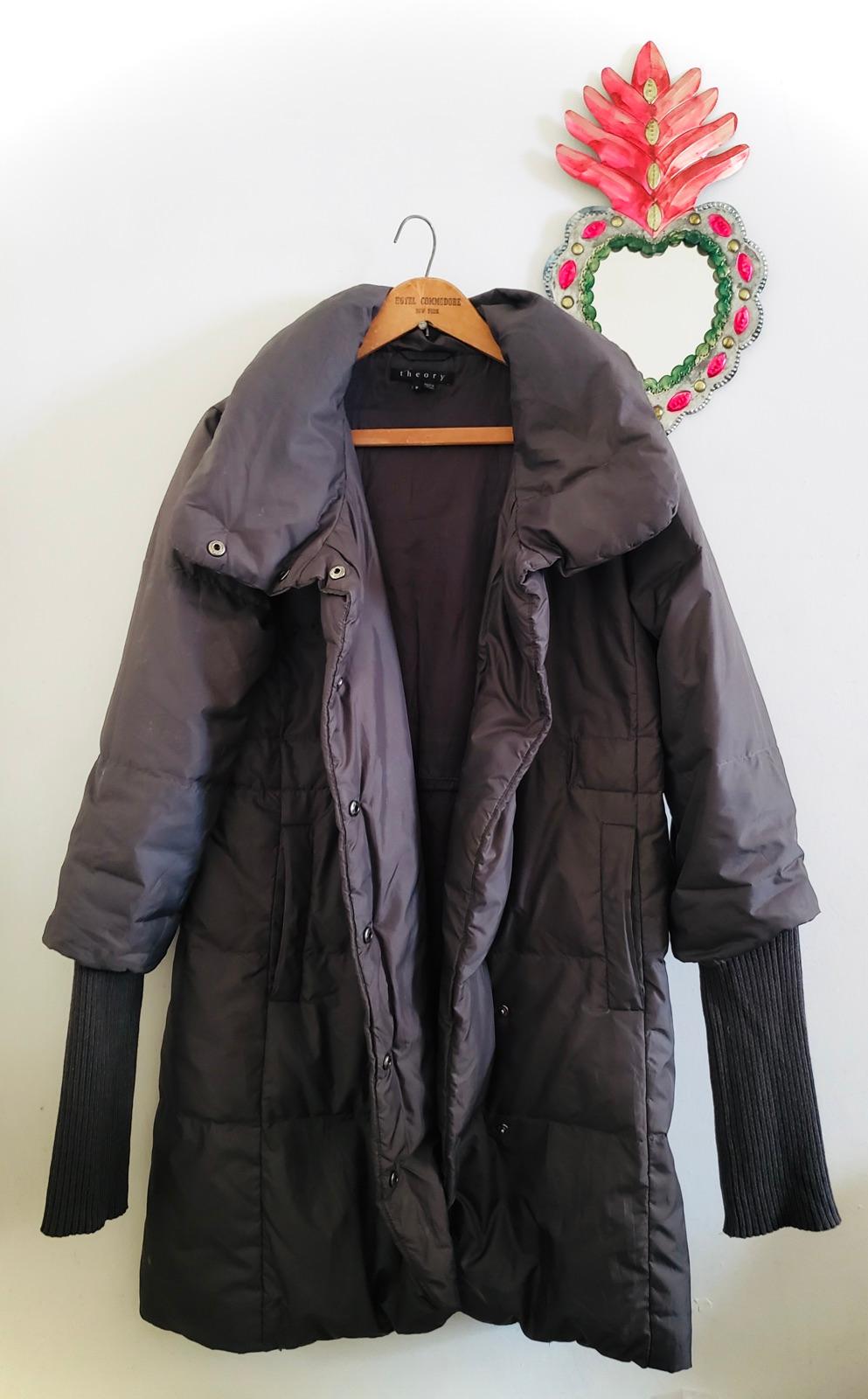 Parka de plumas Theory mangas de sueter