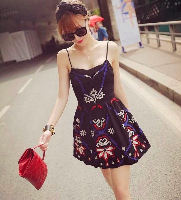 Mini vestido bordado Free People