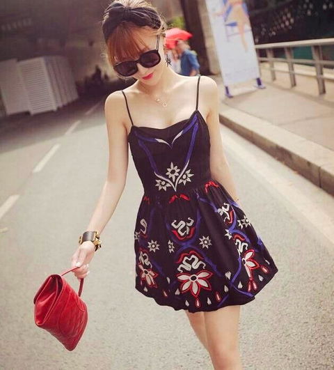Mini vestido bordado Free People