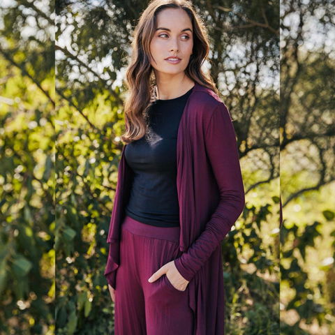 Cardigan seda y cashmere DKNY multiformas