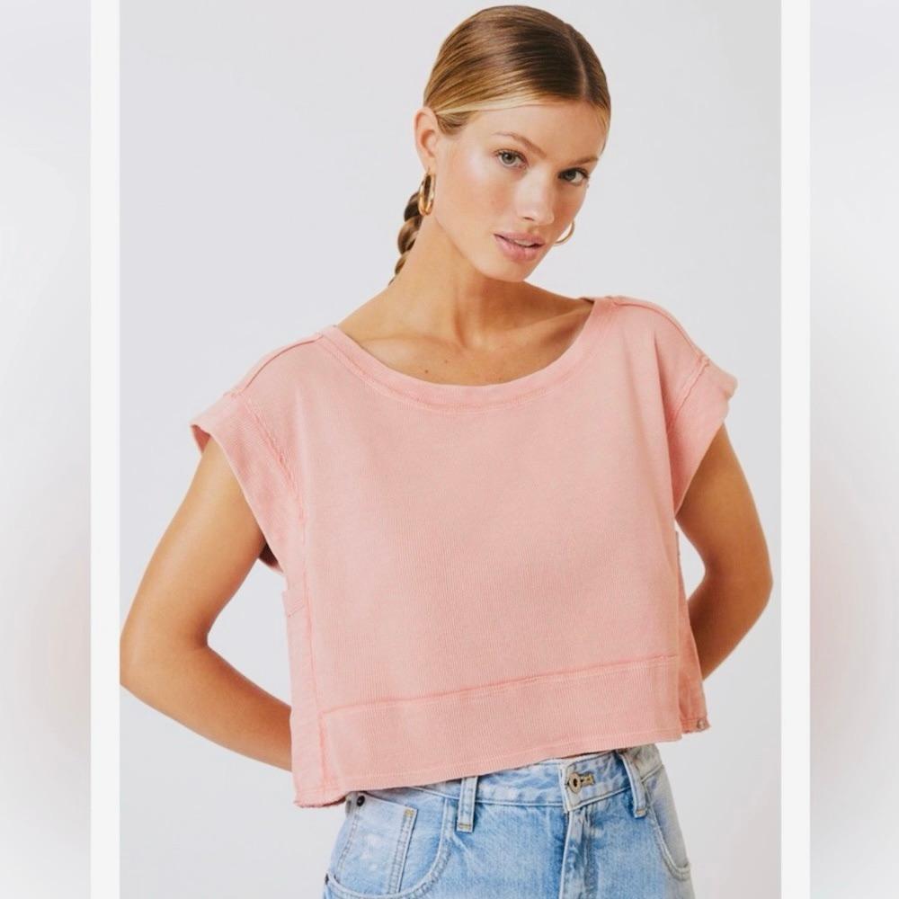 Top Anthropologie tela terry espalda wrap 