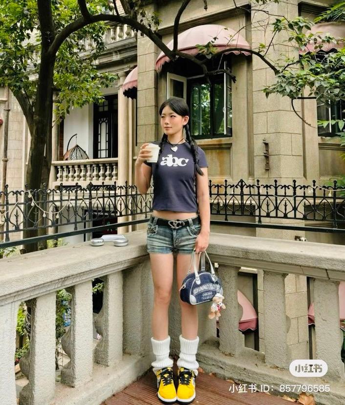 Shorts Y2K moda asiática gatitos 