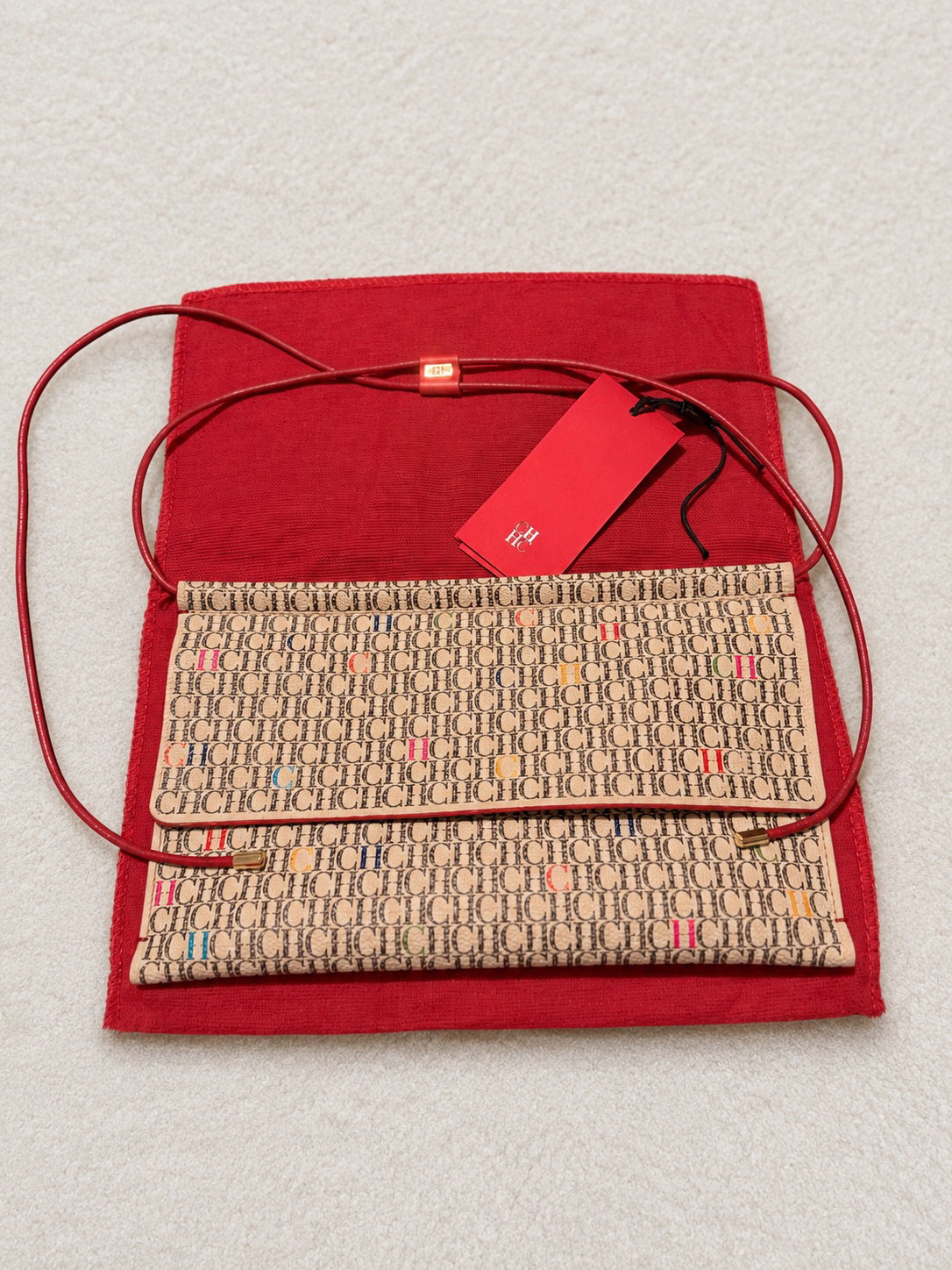 Bandolera Carolina Herrera roja