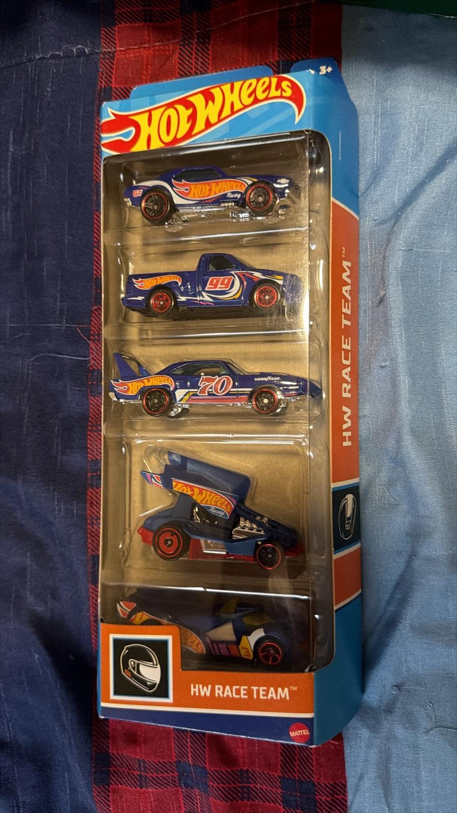 Set de Hotwheels HW Race Team - 4 autos de colección