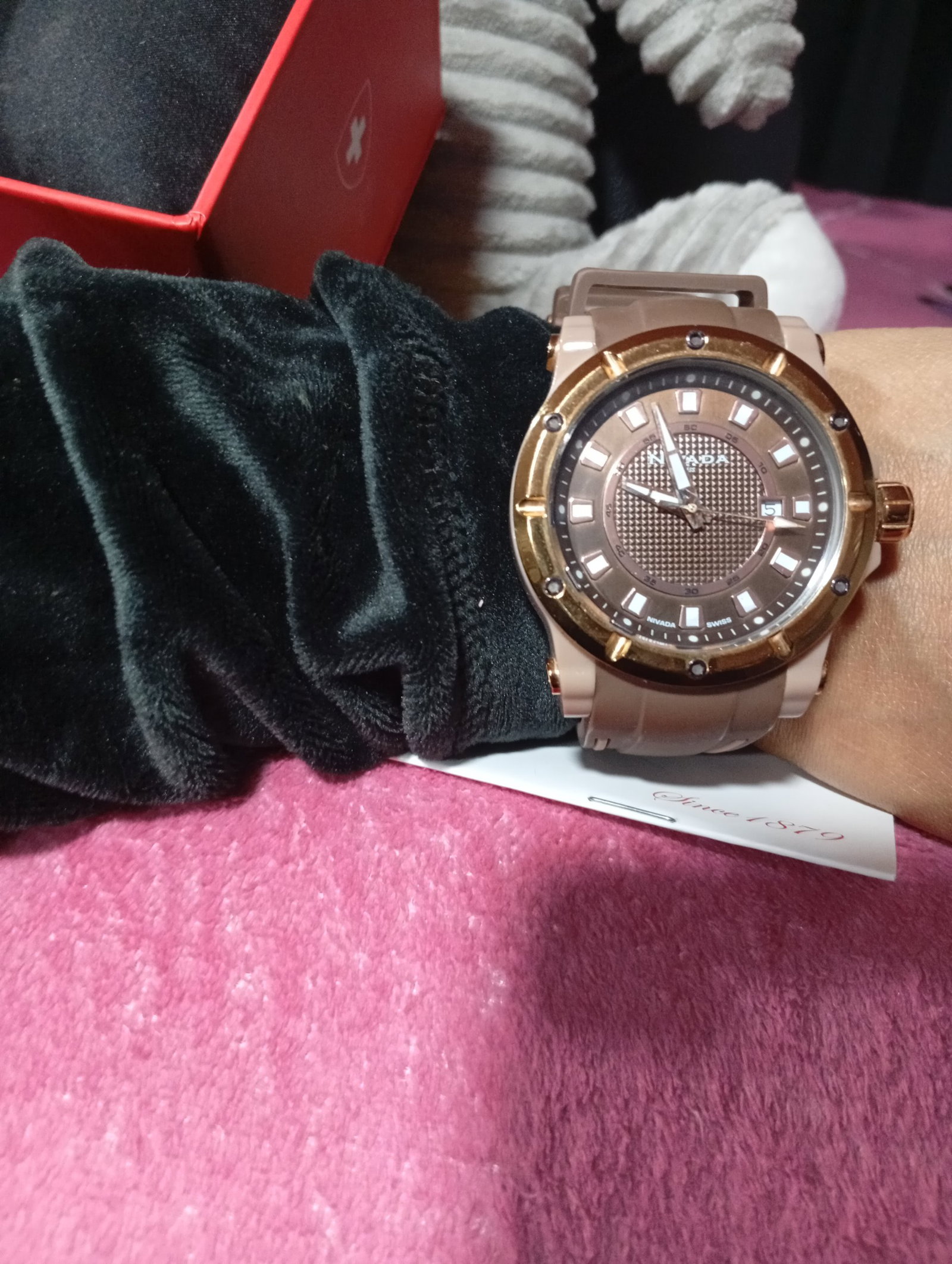Reloj de Hombre NIVADA con Fechador y Correa de Goma - Como Nuevo