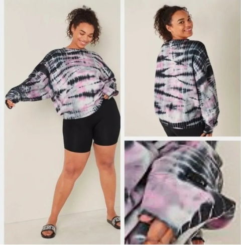Sudadera Pink Over Size Nueva con Etiqueta - Talla XS