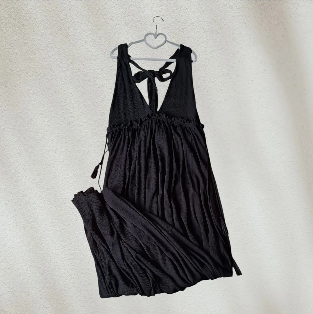 Maxi vestido  negro Forever 21