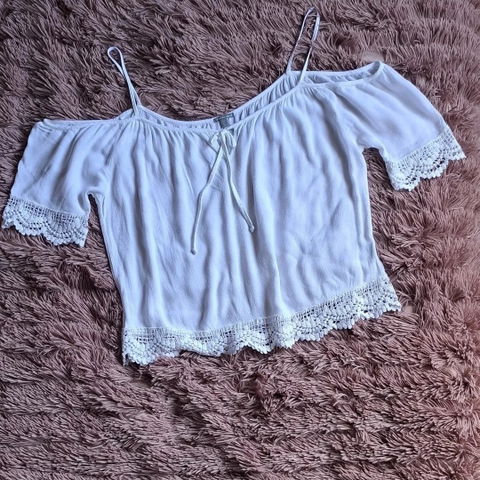 Blusa blanca de rayón