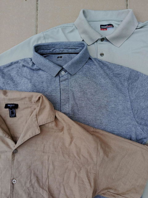 3 CAMISAS POLO X 150$ (forever 21, Grand Slam, UNIQLO)
