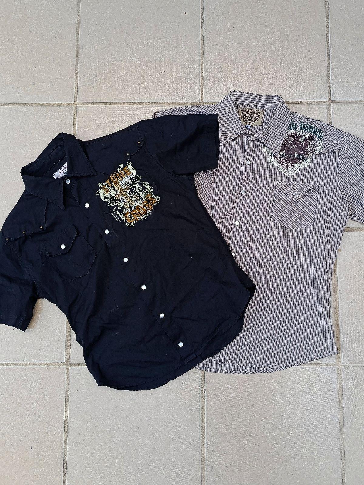 Par de camisas Red Zone estilo Y2K 