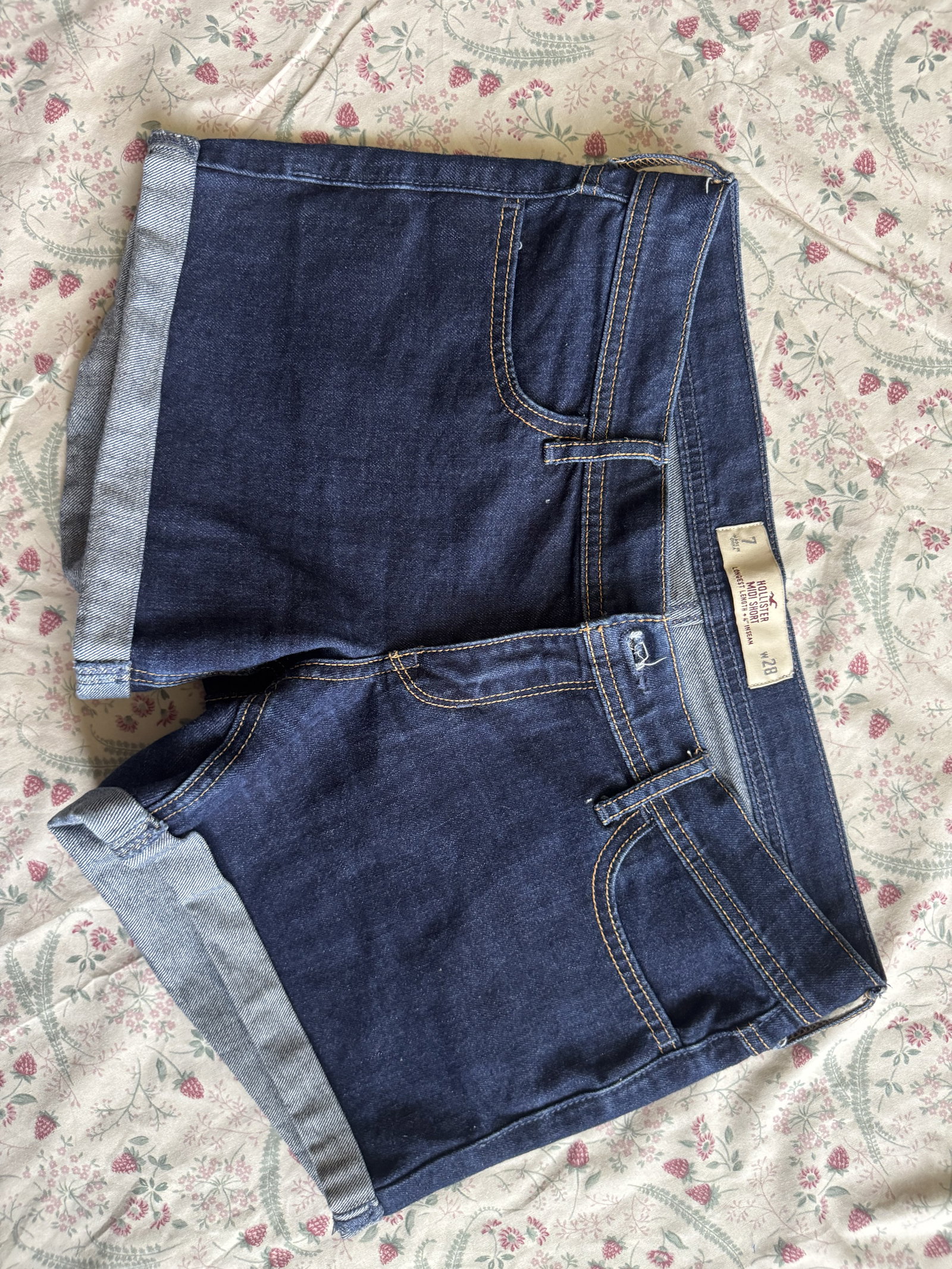 Short Hollister Midi de Mujer - Talla 28 - Nuevo