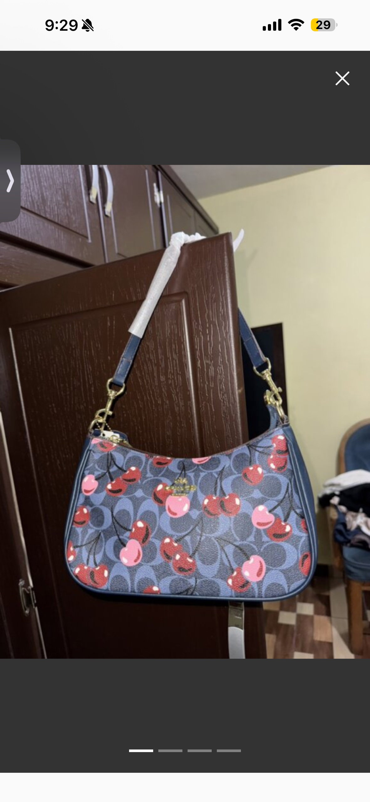 Bolsa Coach Nueva con Diseño de Cereza