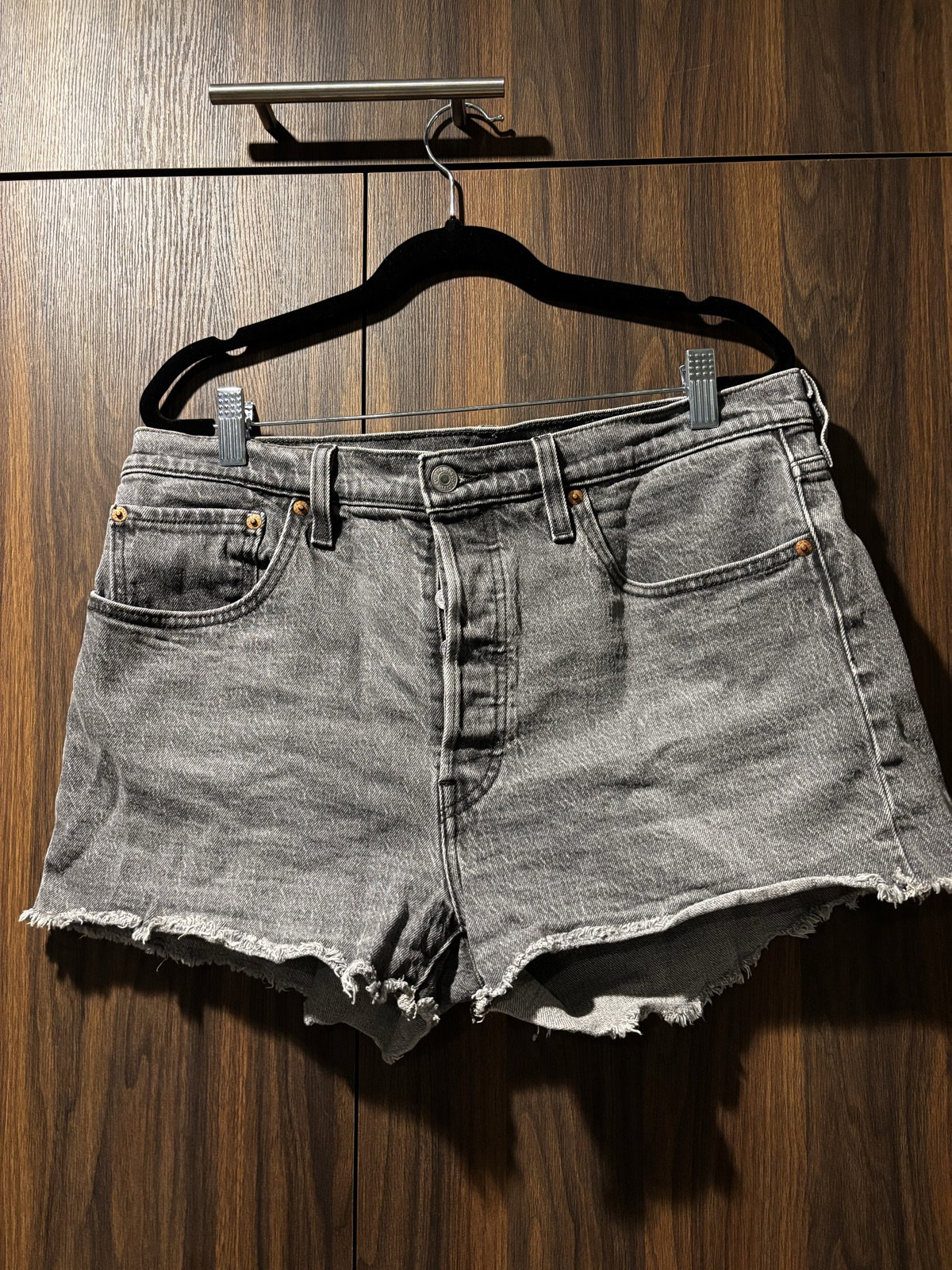 Shorts Levis de Mezclilla Color Gris