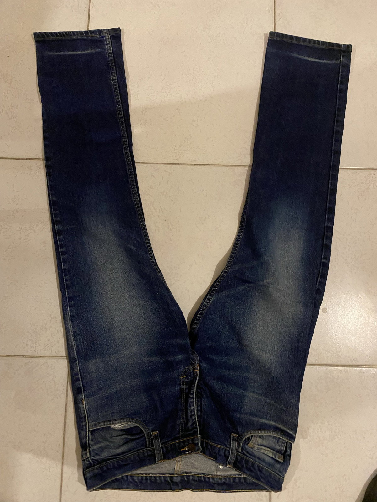 Pantalón de mezclilla gruesa para caballero El Patito Riro, talla 34