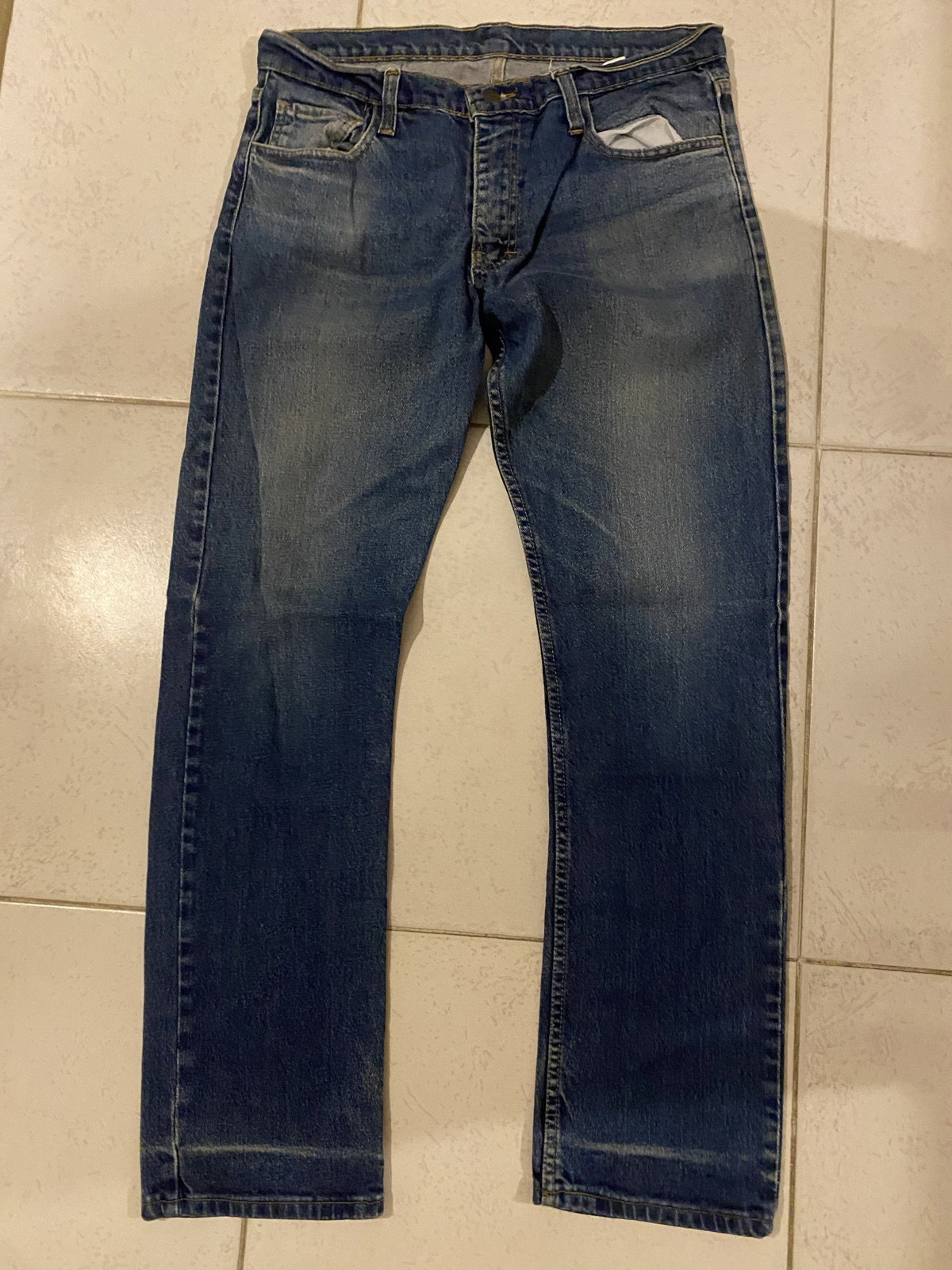 Pantalón de mezclilla El Patito Riro, talla 34, azul claro