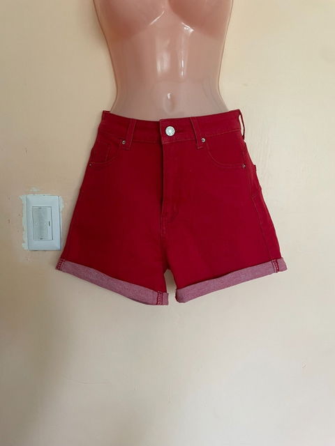 Shorts rojos de mezclilla talla M