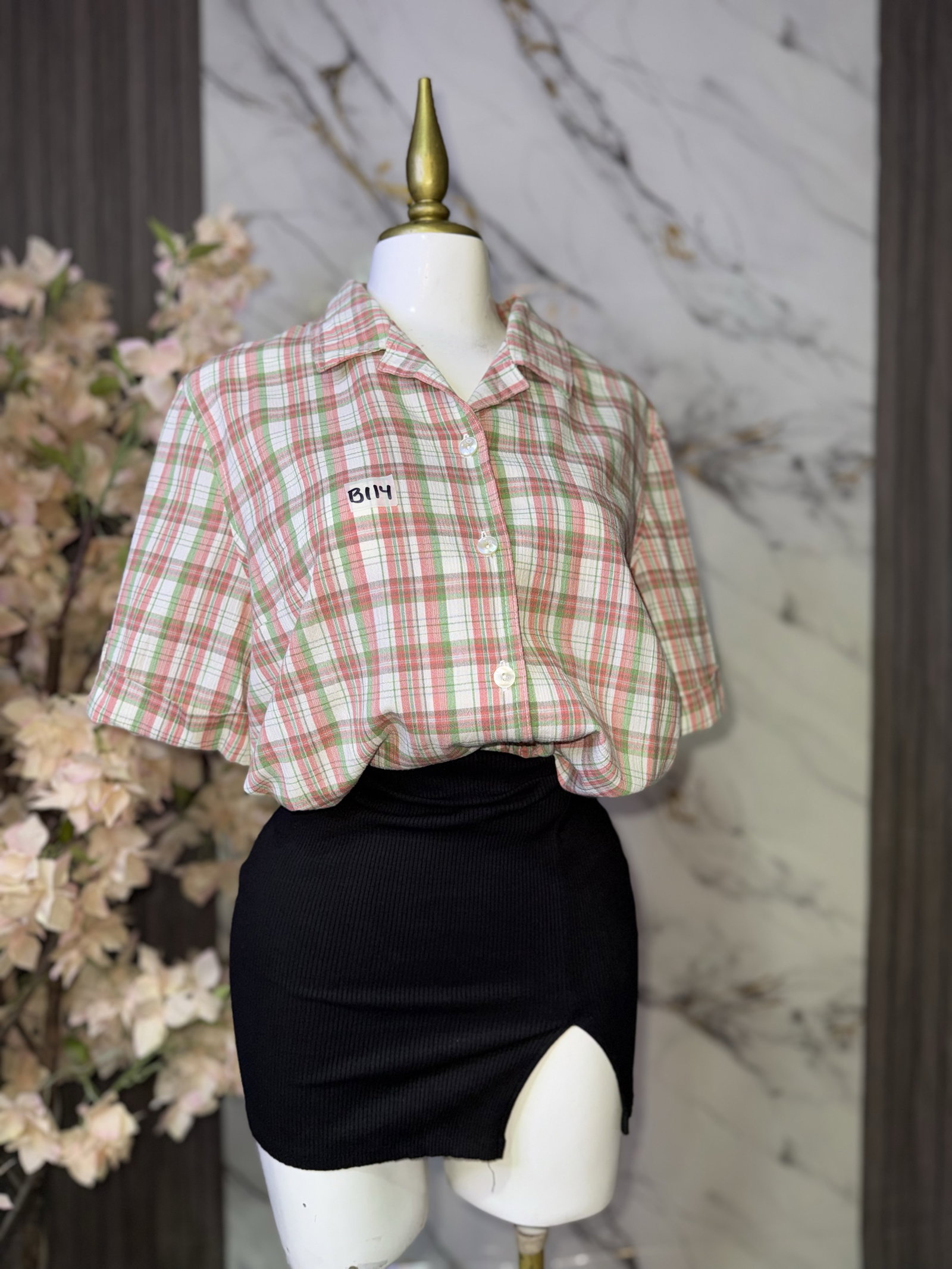 Camisa Koret de Cuadros Talla XL en Buen Estado