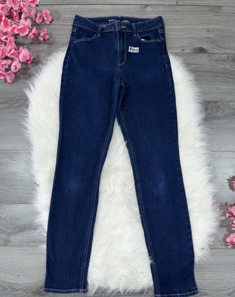 Jeans Old Navy High Rise Wow Straight Talla 4 Azul Oscuro