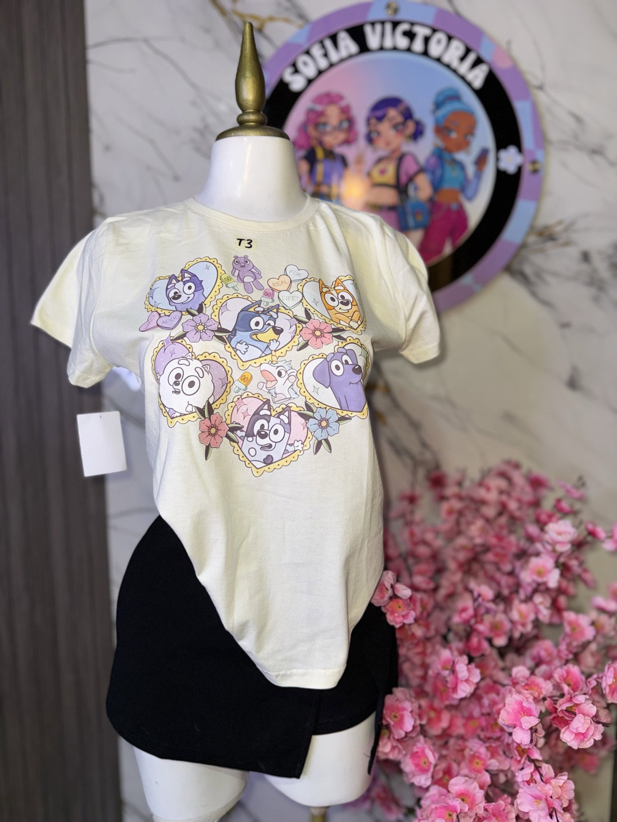 Blusa Bluey Mediana con Estampado Colorido