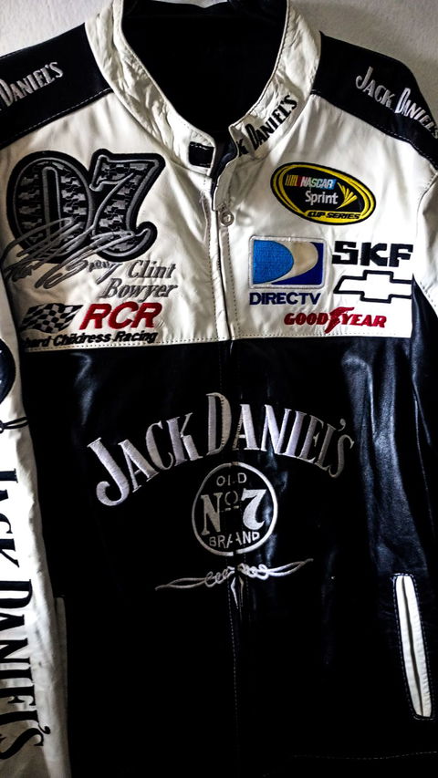 Chamarra Biker Jack Daniels para Hombre