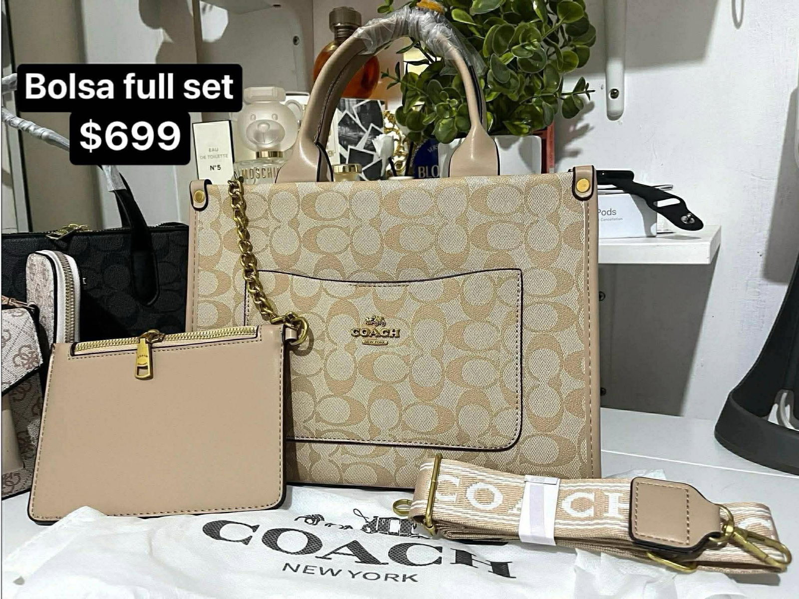 Bolsa Coach full set en excelente estado